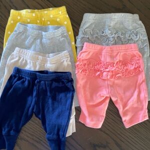 6 pairs newborn pants